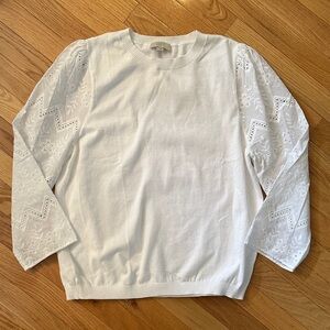LOFT White Knit Sweater